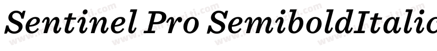 Sentinel Pro SemiboldItalic字体转换